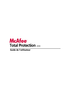 McAfee Total Protection 2008 Manuel utilisateur