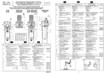 Asco Series 342 Joinable Regulator Modulair 112/Plastic Bowls Manuel du propriétaire | Fixfr