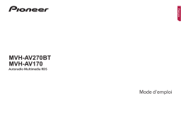 Pioneer MVH-AV270BT Manuel utilisateur