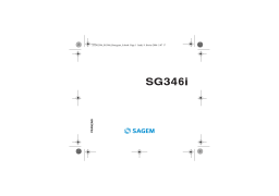 Sagem SG346i Manuel utilisateur