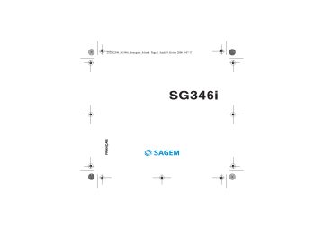 Manuel du propriétaire | Sagem SG346i Manuel utilisateur | Fixfr