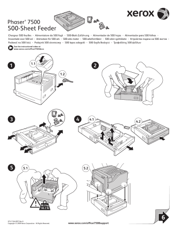 Manuel du propriétaire | Xerox PHASER 7500 Manuel utilisateur | Fixfr