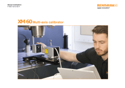 Renishaw XM-600 multi-axis calibrator Mode d'emploi