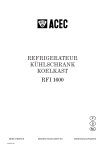 ACEC RFI1600 Manuel utilisateur