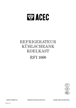 ACEC RFI1600 Manuel utilisateur