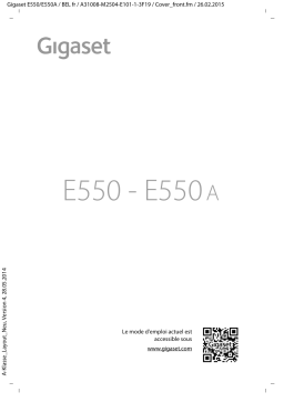 Gigaset E550A Manuel utilisateur