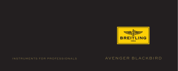 Breitling Avenger Blackbird & Avenger Blackbird 44 Mode d'emploi | Fixfr