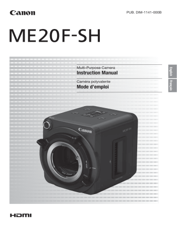 Canon ME20F-SH Mode d'emploi | Fixfr