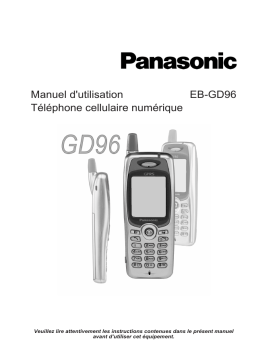 Panasonic EB-GD96 Manuel utilisateur