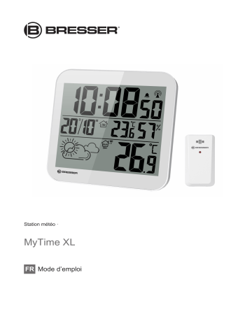 Manuel du propriétaire | Bresser MyTime LCD Weather Wall Clock Manuel utilisateur | Fixfr