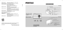 Pentax Série Optio T10 Mode d'emploi