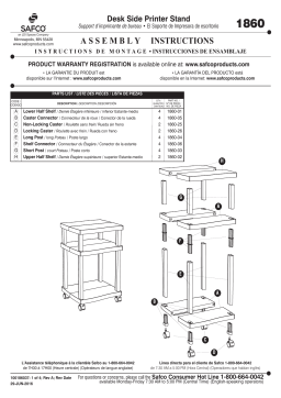 Safco 1860GR  Guide d'installation