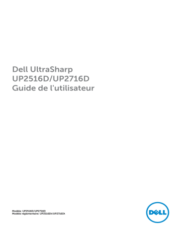 Dell UP2716D electronics accessory Manuel utilisateur | Fixfr