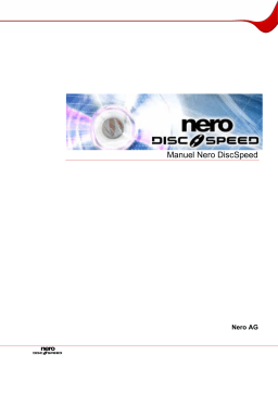 Nero DiscSpeed Manuel utilisateur