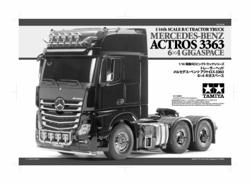 Manuel du propriétaire | Tamiya Mercedes-Benz Actros 3363 GigaSpace Big Truck Manuel utilisateur | Fixfr