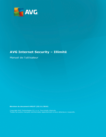 AVG Internet Security Illimité 2016 Mode d'emploi | Fixfr
