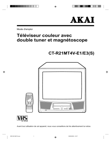 Manuel du propriétaire | Akai CTR21MT4V Manuel utilisateur | Fixfr