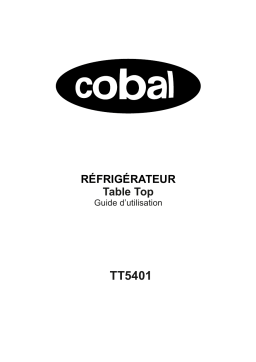 COBAL TT5401 Réfrigérateur Manuel utilisateur