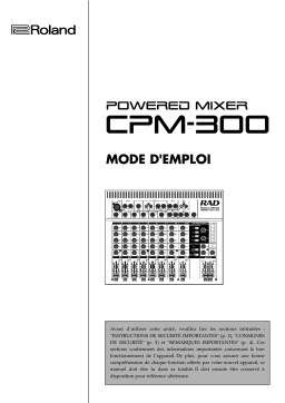 Roland CPM-300 Manuel utilisateur