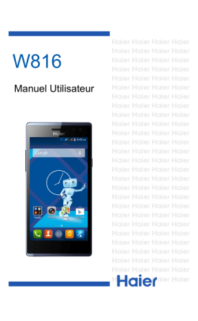 Manuel du propriétaire | Haier W816 Téléphone portable Manuel utilisateur | Fixfr