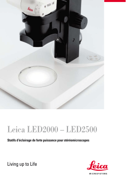 Leica LED2500 Manuel utilisateur
