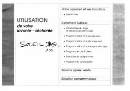 Thomson SOLEIL100 Manuel utilisateur