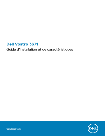 Dell Vostro 3671 desktop Manuel du propriétaire | Fixfr