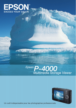 Epson P-4000 Manuel utilisateur