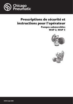 Chicago Pneumatic WAP 2, WAP 3 Manuel utilisateur