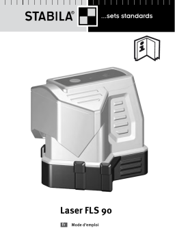 Stabila FLS 90 Point et ligne laser Manuel utilisateur