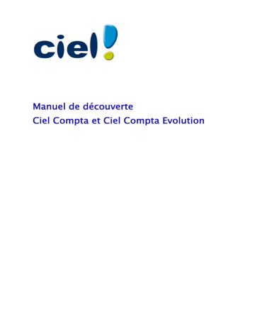 Compta Évolution 2012 Windows | Ciel Compta 2012 Windows Manuel utilisateur | Fixfr