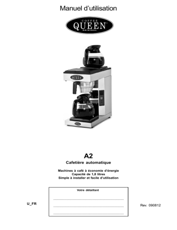 Coffee Queen A2 Manuel utilisateur | Fixfr