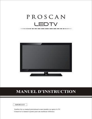 ProScan PLED2435A-I LED & LCD TV Manuel utilisateur | Fixfr
