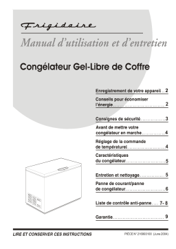 Aeg-Electrolux AFFC1466DW Manuel utilisateur