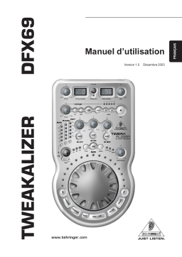 Behringer DFX69 Manuel utilisateur