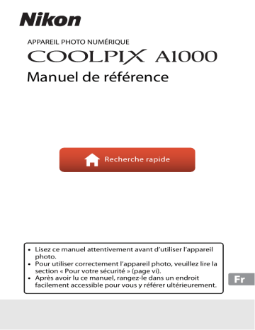 Nikon COOLPIX A1000 Manuel utilisateur | Fixfr