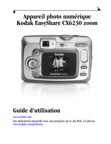 Manuel du propriétaire | Kodak EASYSHARE CX6230 Manuel utilisateur | Fixfr