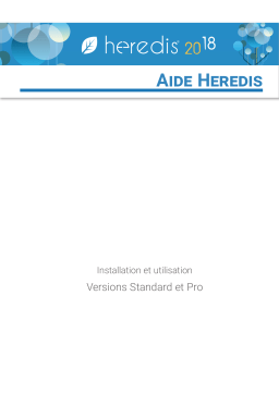 Heredis 2018 Standard Windows Manuel utilisateur