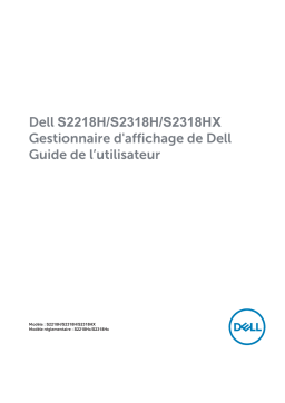 Dell S2218H electronics accessory Manuel utilisateur