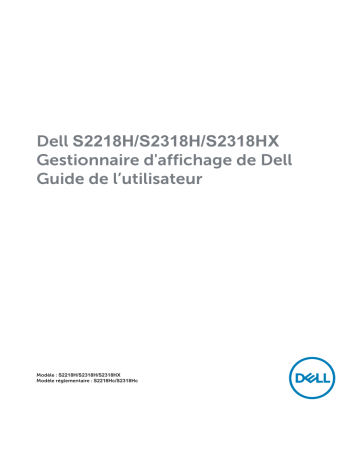 Dell S2218H electronics accessory Manuel utilisateur | Fixfr