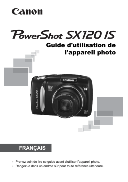 Canon Powershot SX120 IS Manuel utilisateur