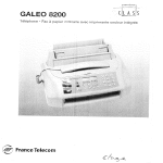 FRANCE TELECOM GALEO 8200 Manuel utilisateur