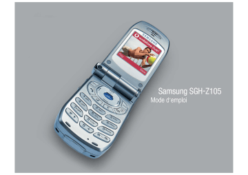 Samsung SGH-Z105 Mode d'emploi | Fixfr