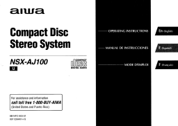 Aiwa NSX-AJ100 Manuel utilisateur