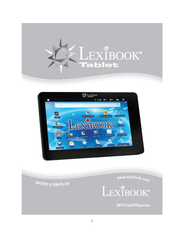 MFC160 FR | Lexibook Tablet MFC160FR Mode d'emploi | Fixfr