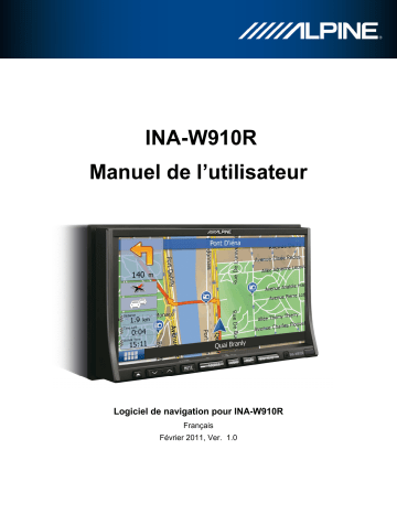 Manuel du propriétaire | Alpine INA-W910R Manuel utilisateur | Fixfr