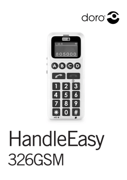 Doro HandleEasy 326 gsm Manuel utilisateur