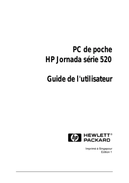 HP Jornada 520 Série Manuel utilisateur