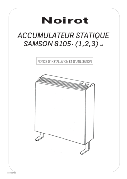 Noirot SAMSON 8105 Manuel utilisateur