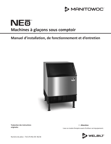 Manitowoc Ice NEO U Model Undercounter Manuel utilisateur | Fixfr